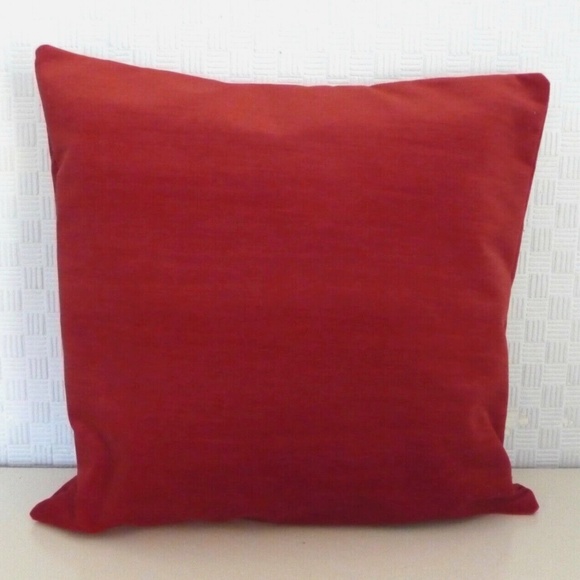 SCHUMACHER Red Velvet Pillow Cover - 21" - Picture 1 of 6